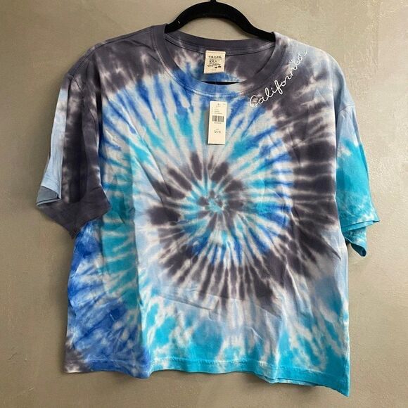 ANTHROPOLOGIE I Stole My Boyfriend's Tie Dye Tee California - Picture 7 of 8